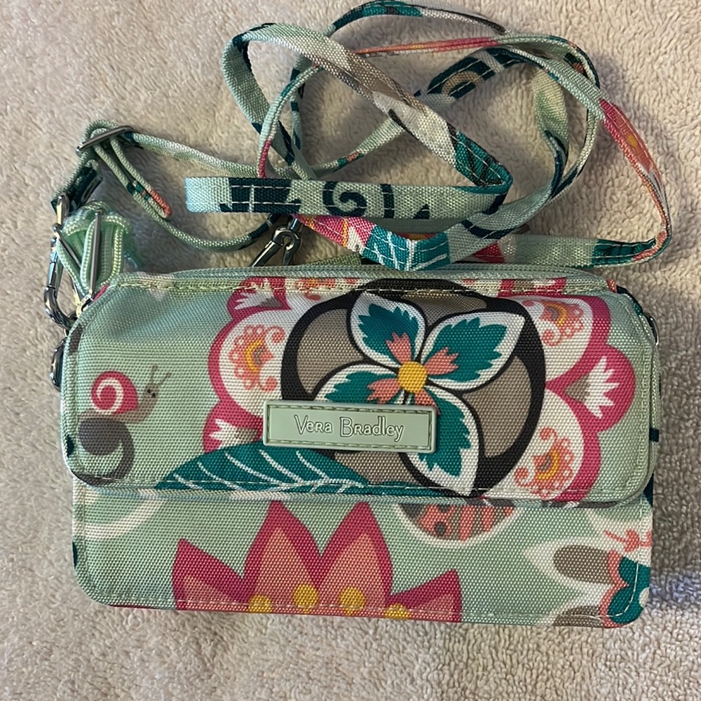 Mint Flowers Lighten Up All in One Crossbody